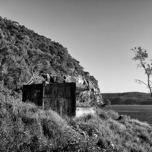 West Head Gun Battery, Ku-ring-gai Chase National Park, Sydney NSW. Number 2 Gun exterior view.