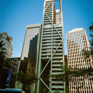 The Capita Centre, now known as 9 Castlereagh Street. The building was designed by Harry Seidler and completed in 1989.